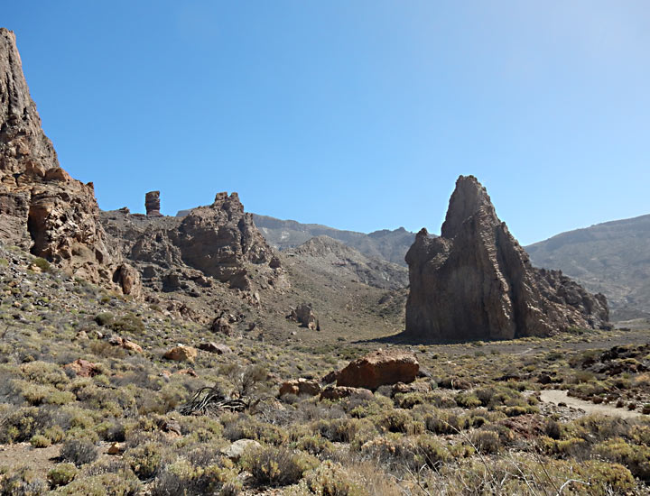 Teneriffa, El Medano, Mondlandschaften