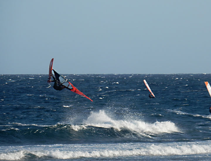 Teneriffa, El Medano, Windsurfer