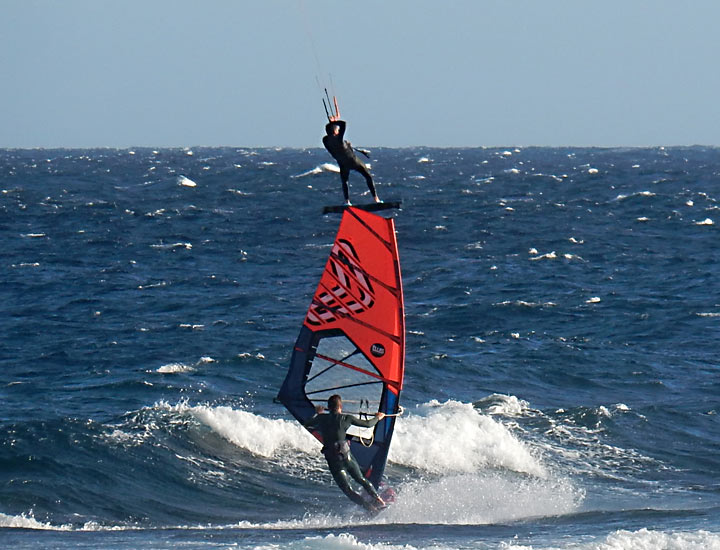 Teneriffa, El Medano, Kitesurfen