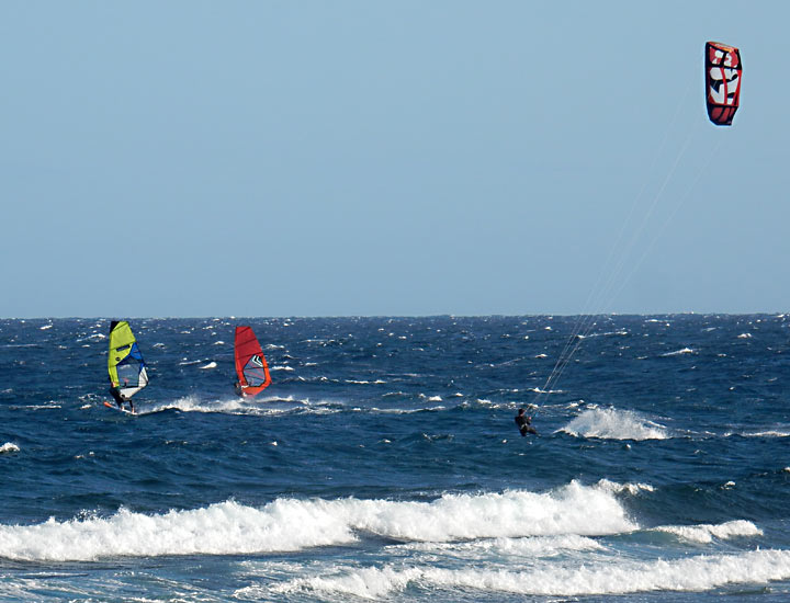 Teneriffa, El Medano, Windsurfer
