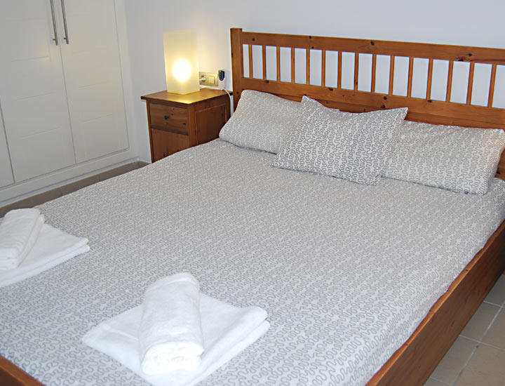Teneriffa, El Medano Ferienwohnung, Schlafzimmer II, 1 Doppelbett